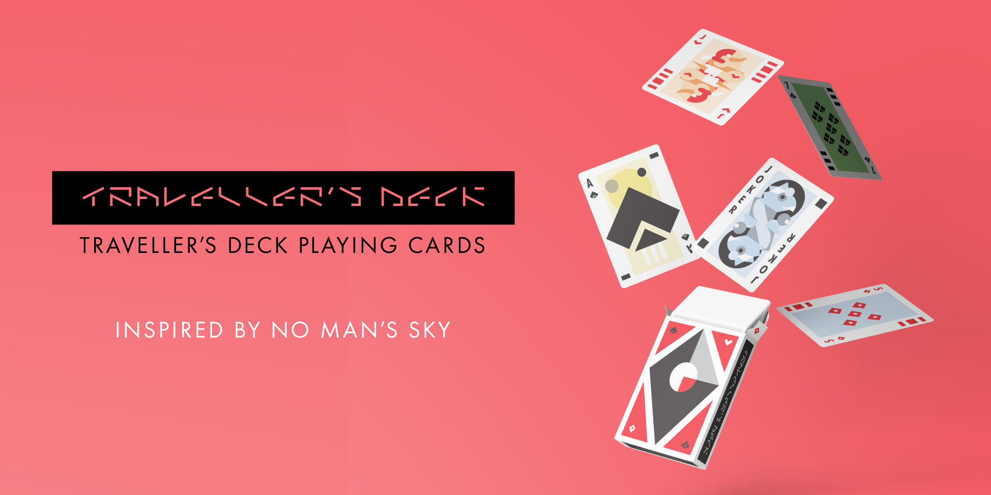 Traveller's Deck Playing Cards, Inspired by No Man's Sky
